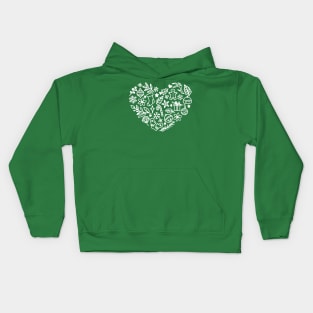 Merry Christmas Floral Christmas Sweatshirt christmas 2021 gift ideas - Christmas Heart Kids Hoodie